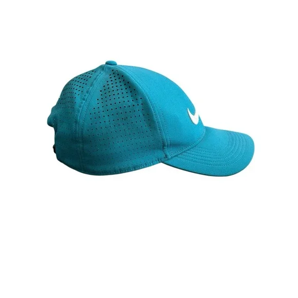Nike Legacy91 Dri-Fit Adjustable Hat Embroidered Swoosh Men Women Teal Golf - Picture 7 of 13
